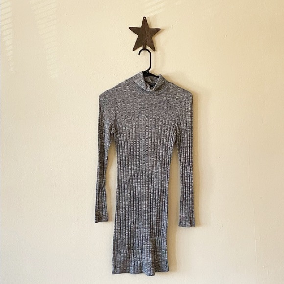 SHEIN Ribbed Turtleneck Bodycon Dress - Picture 6 of 6
